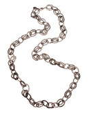 Jones New York Hematite hammered link long necklace - Grey