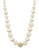 Carolee Graduated Ball Collar Necklace - white
