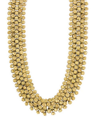 Expression Five Row Rhinestone Choker - Orange