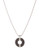A.B.S. By Allen Schwartz Embellished Glitter Circle Pendant Necklace - Silver