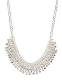 Expression Rhinestone Collar Necklace - Silver