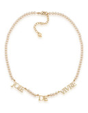 Carolee Champagne Bubbles Joie De Vivre Necklace Gold Tone Single Strand Necklace - Gold