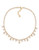 Carolee Champagne Bubbles Pearl Drop Necklace Gold Tone Collar Necklace - Gold