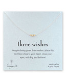 Dogeared 3 Wishes Collection Sterling Silver No Stone Single Strand Necklace - Silver