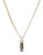 Kenneth Cole New York Caged Rectangle Pendant Necklace - BLUE
