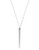Vince Camuto On Point Pave Items Light rhodium plated base metal Glass Pave Needle Point Pendant Necklace - Grey
