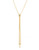 Vince Camuto Glam Punk Gold Gold Plated Base Metal Glass Long Chain Tassel Pendant Necklace - Gold