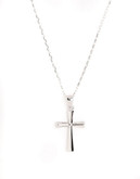 Expression Sterling Silver Cross Pendant - Silver