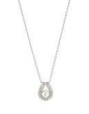Nadri Pave  Pearl Horseshoe Pendant Necklace - Pearl