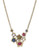 Betsey Johnson Multi Floral Frontal Necklace - Multi Coloured
