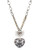 Betsey Johnson White Out Metal Pendant Necklace - Crystal