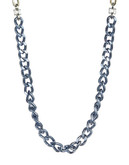 Gerard Yosca Multi Colour Chain Link Necklace - Blue