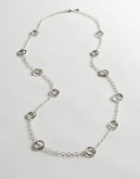 Lauren Ralph Lauren Twisted 36 Inch Link Necklace - Silver