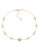 Carolee Glass Stone and Pave Pearl Necklace - WHITE