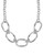 Robert Lee Morris Soho Large Silver Oval Link Frontal Necklace - Silver