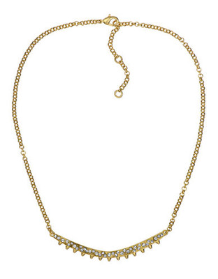 Sam Edelman Pave Curved Necklace - Gold