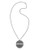 Sam Edelman Linked Disc Pendant Necklace - Silver