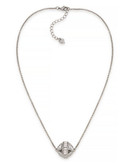 Carolee Dark Star Crystal Pendant Necklace Silver Tone Crystal Pendant Necklace - Silver