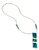Robert Lee Morris Soho Patina Metal Pendant Necklace - Blue/Green