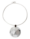 Robert Lee Morris Soho Molten Metal Collar Necklace - Silver