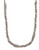 Lucky Brand Lucky Brand Silver-Tone Multi Layer Metal Beaded Necklace - silver