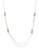 Lucky Brand Clear Quartz Long Necklace - silver