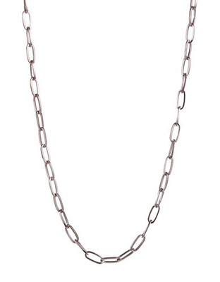 Gerard Yosca Long Chain Link Necklace - Rose