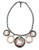 Nine West Nine West Tri Tone Multi Disc Necklace - Rose Gold