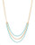 Kensie Diamond Life Strandage Necklace - Green