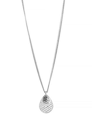 Kenneth Cole New York Midnight Sky Metal Pendant Necklace - Silver