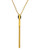 Vince Camuto Colored Lines Gold Plated  Resin Pendant Necklace - Gold