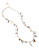 Betsey Johnson Shaky Pave Horn Multi Charm Long Necklace - Brown