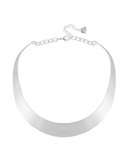 Robert Lee Morris Soho Half Moon Collar Necklace - Silver