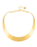 Robert Lee Morris Soho Gold Half Moon Collar Necklace - Gold
