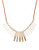 Lucky Brand Gold Tone Pearl Paddle Necklace - White