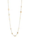 Kenneth Cole New York Gold Circle Long Illusion Necklace - Gold