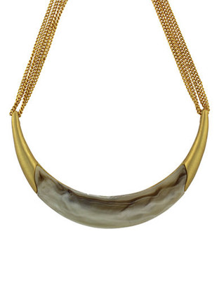 "Vince Camuto 17"" Curved Horn Collar Necklace - Gold"