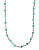 Lucky Brand silver-tone turq hammered coin necklace - TURQUOISE