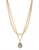 Kenneth Cole New York Crystal Radiance Metal Multi Strand Necklace - Crystal