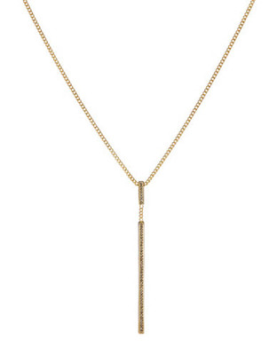 Vince Camuto Pave Bar Pendant Necklace - Gold