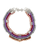 424 Fifth Multi Colour Collar Rope Necklace - MULTI
