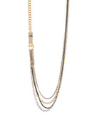 Kenneth Cole New York Mixed Metal Multi Chain Long Necklace - Multi
