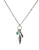 Lucky Brand silver-tone feather charm necklace - Silver