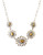 Lucky Brand silver/gold-tone floral collar necklace - Gold