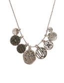 Lucky Brand Lucly Brand Silver-Tone Short Charm Necklace - silver