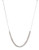Expression Sterling Silver Necklace with Multi Strand Bib - Silver