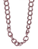 Gerard Yosca Circle Link Necklace - Pink