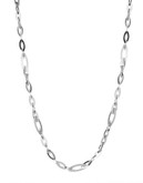 Kensie Sandblasted Double Row Necklace - SILVER