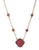 Betsey Johnson Rose Pendant Necklace - Pink