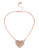 Betsey Johnson Pinktina Metal Pendant Necklace - PINK